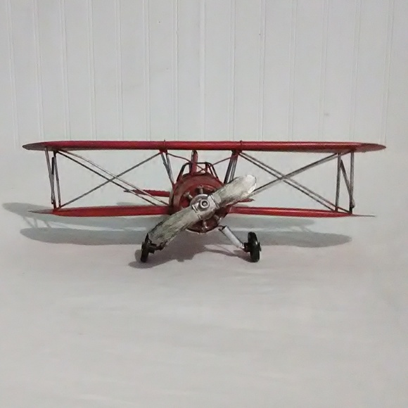 Metal Red Barron War Plane - Picture 3 of 8